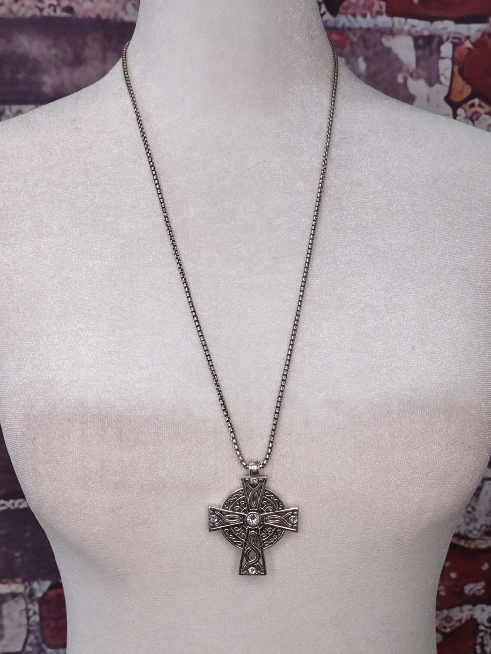 Brighton Reversible Celtic Cross Necklace
